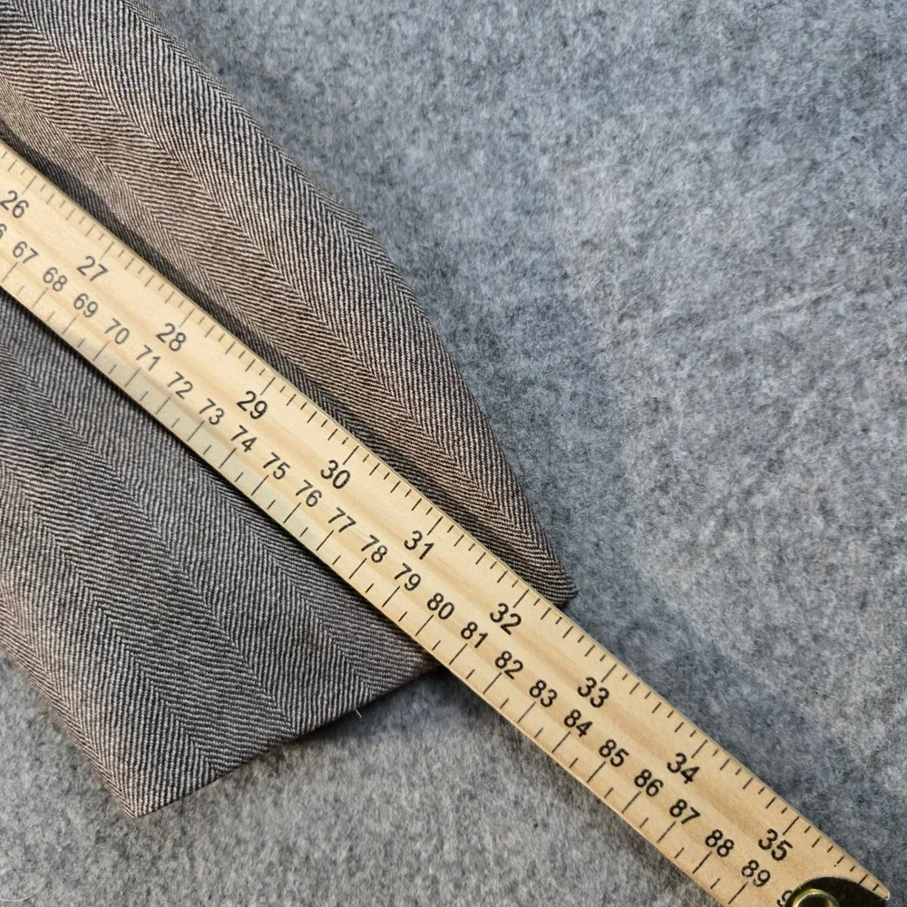 Ermenegildo Zegna‎ Blazer Mens 44 Brown Herringbone Wool Sport Coat Italy